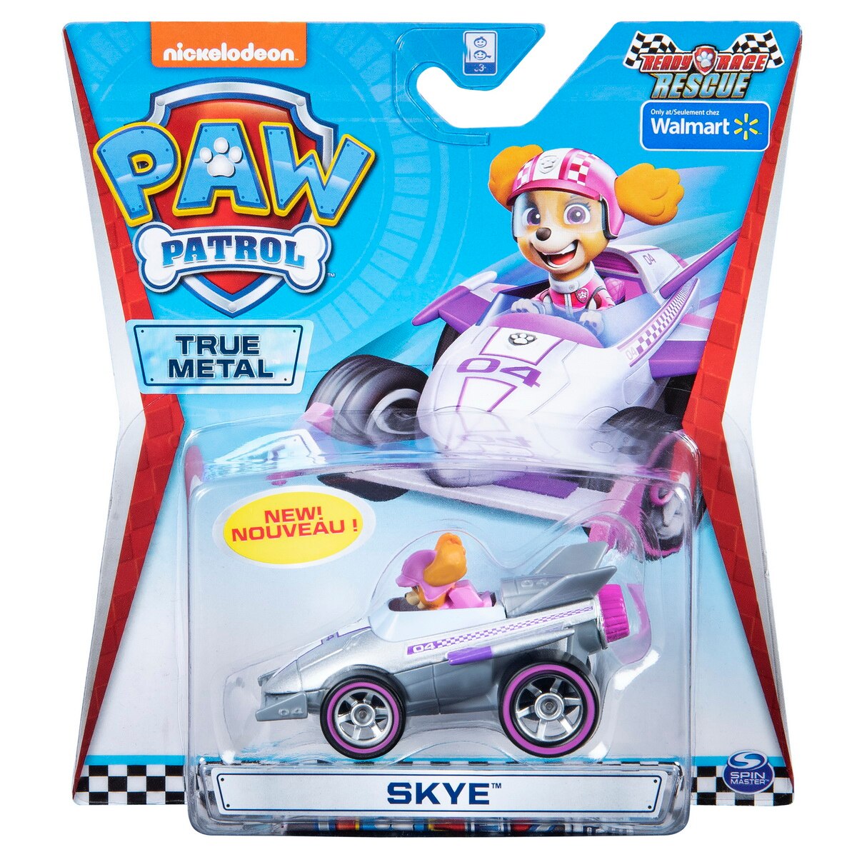 Masinuta de curse Paw Patrol True Metal - Skye