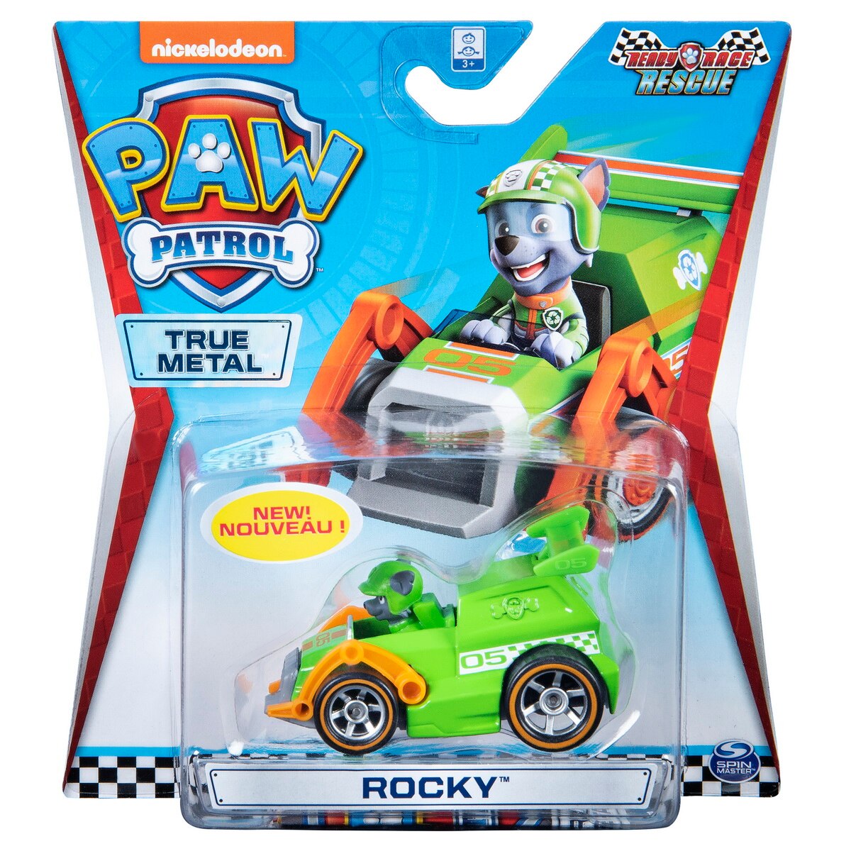 Masinuta de curse Paw Patrol True Metal - Rocky
