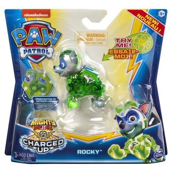 Figurina luminoasa Paw Patrol - Charged Up, Rocky Figurina luminoasa Paw Patrol - Charged Up, Rocky