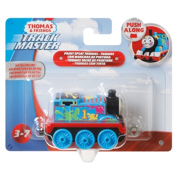 Locomotiva de impins Thomas & Friends - Trackmaster, Thomas cu pete de vopsea Locomotiva de impins Thomas & Friends - Trackmaster, Thomas cu pete de vopsea