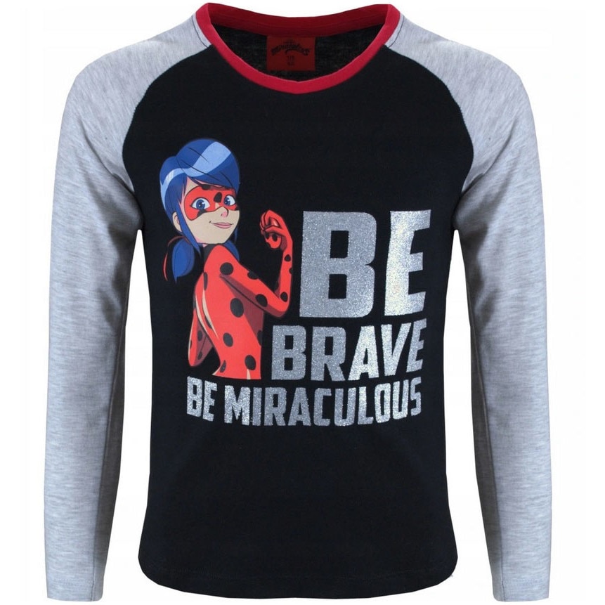 Bluza, Be brave, be miraculous, neagra 104 cm