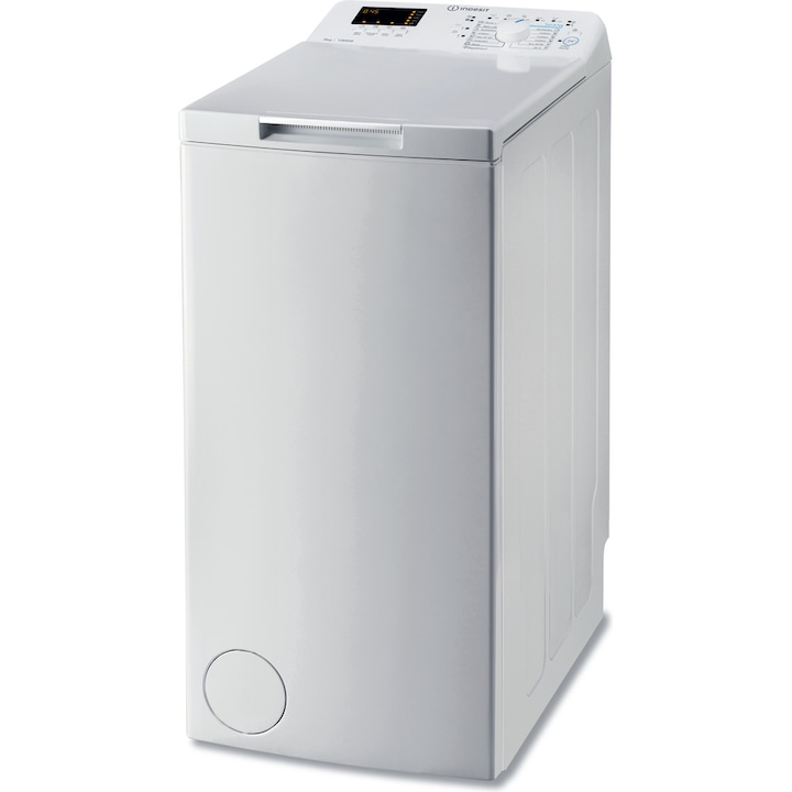 Indesit BTW S60300 EU/N felültöltős mosógép, 6kg, 1000 fordulat/perc, D energiaosztály, fehér