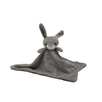 Paturica cu iepuras pentru bebelusi, 32x32 cm, Gri Paturica cu iepuras pentru bebelusi, 32x32 cm, Gri