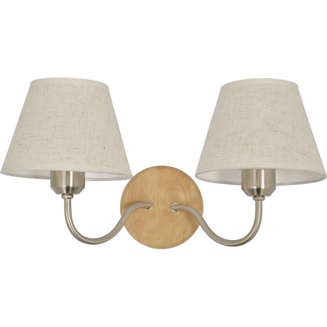 Aplica Klausen Fausta Ap2, Alb, KL 0077, E14, 2x7 W