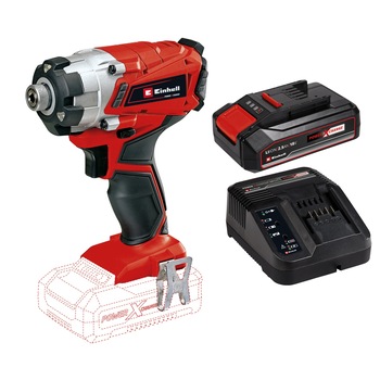 Surubelnita cu impact Einhell Power X-Change TE-CI 18/1 Li - Kit, 18 V, 140 Nm + incarcator rapid si acumulator de 2.5 Ah Surubelnita cu impact Einhell Power X-Change TE-CI 18/1 Li - Kit, 18 V, 140 Nm + incarcator rapid si acumulator de 2.5 Ah