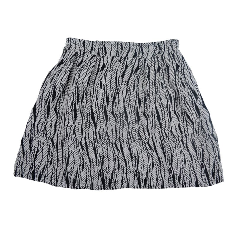 Fusta eleganta, fete, NN, cu imprimeu, Gri