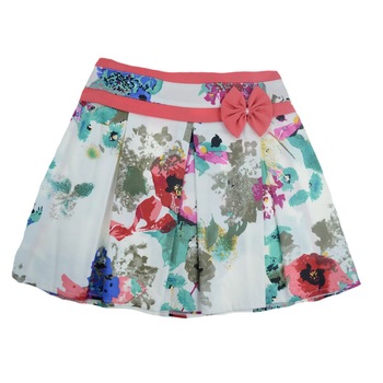 Fusta eleganta, fete, NN, imprimeu floral, Multicolor Fusta eleganta, fete, NN, imprimeu floral, Multicolor