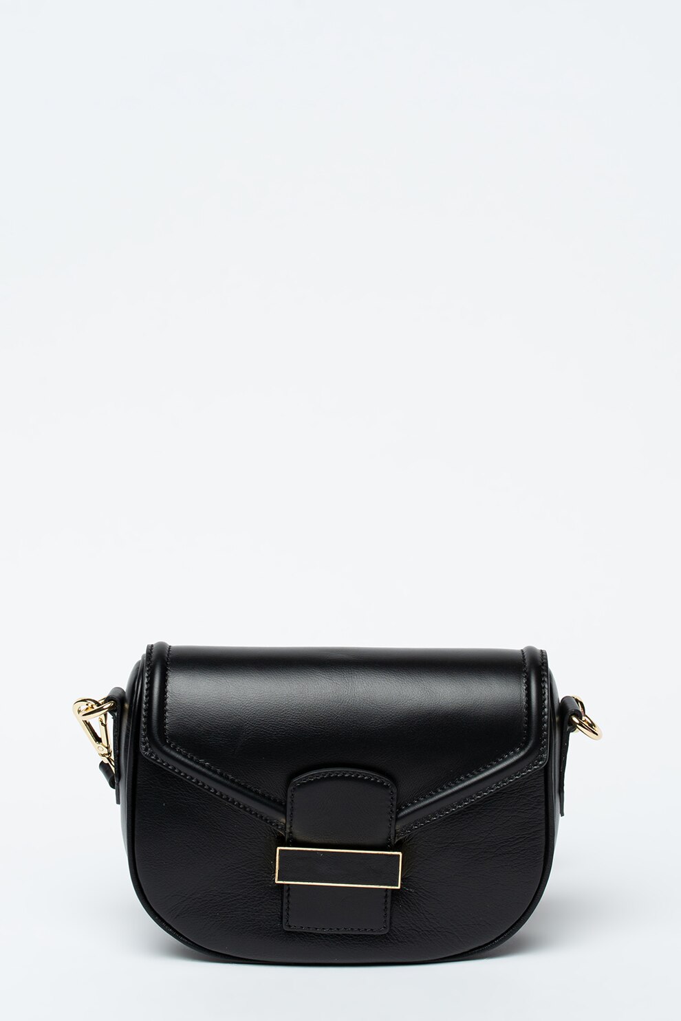 Massimo Castelli, Geanta crossbody din piele, Negru