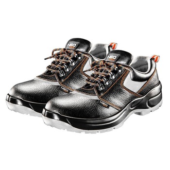 Pantofi de lucru din piele, SRA, S1P, talpic/brant, marimea 43, NEO Pantofi de lucru din piele, SRA, S1P, talpic/brant, marimea 43, NEO