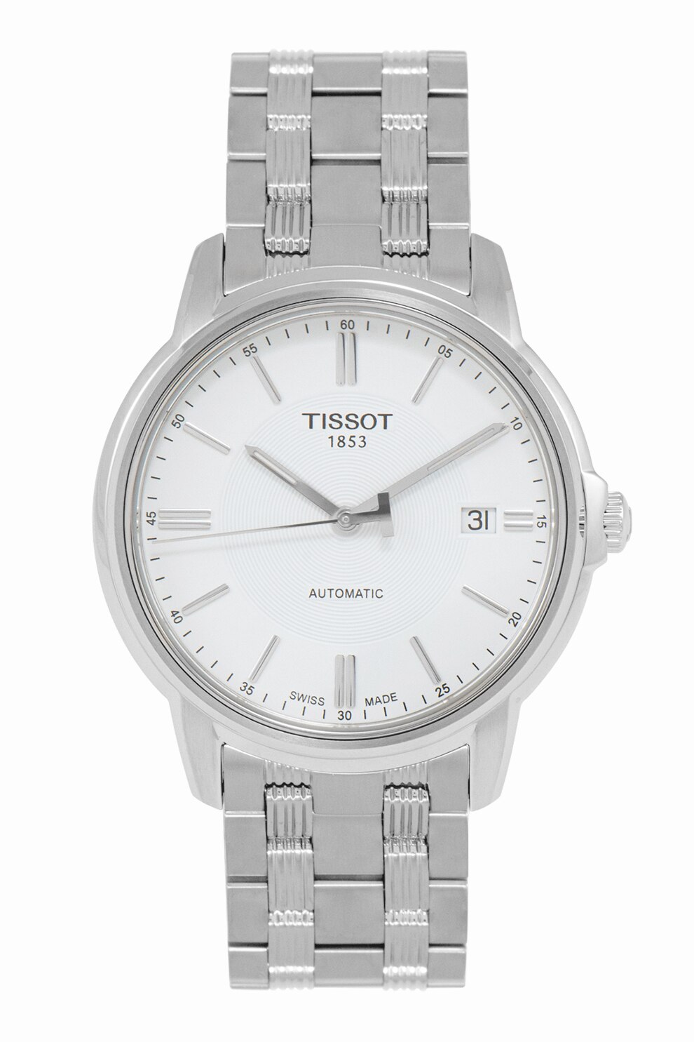 Tissot, Ceas automatic din otel inoxidabil, Argintiu
