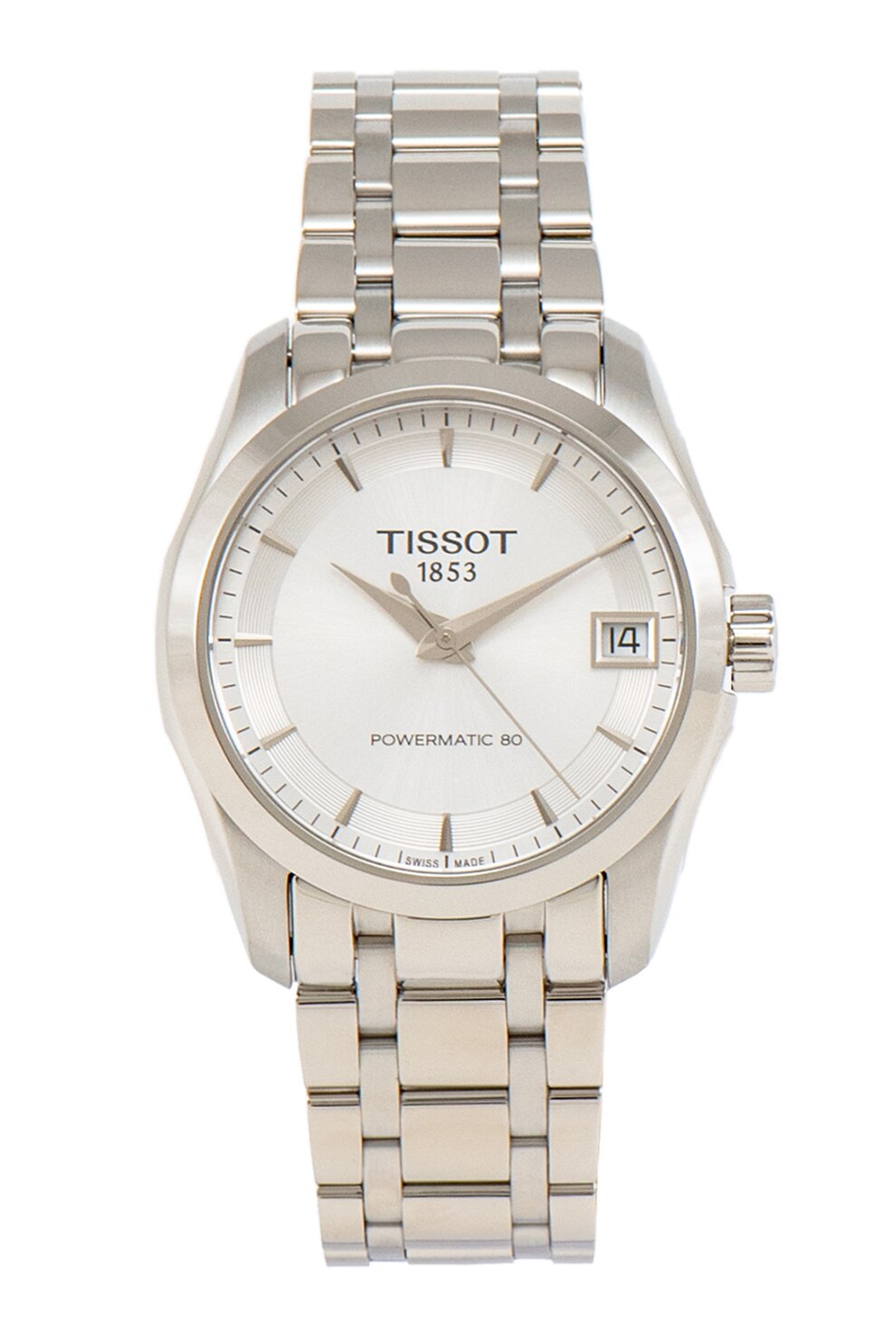 Tissot, Ceas de otel inoxidabil Powermatic 80, Argintiu