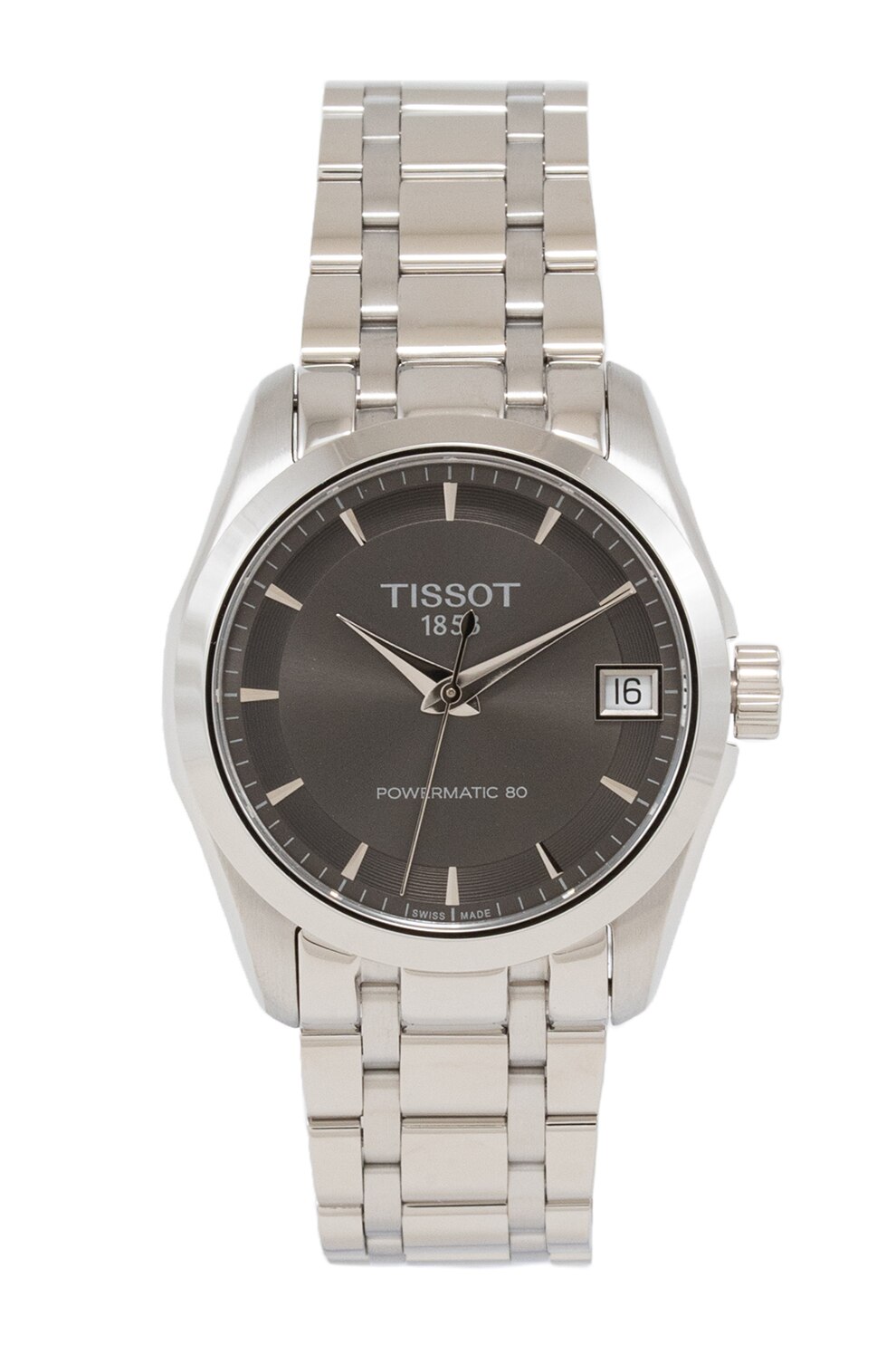 Tissot, Ceas de otel inoxidabil Powermatic 80, Argintiu
