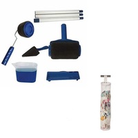 pachet promo 2x trafaleti paint roller cu umplere si rezervor recipient cu brat extensibil 2 accesorii pentru colturi  organizator de sosete imagen 50_0_
0