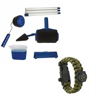 pachet trafaleti paint roller cu umplere si rezervor recipient cu brat extensibil 2 accesorii pentru colturi  kit supravietuire bratara busola imagen 39_0_
0