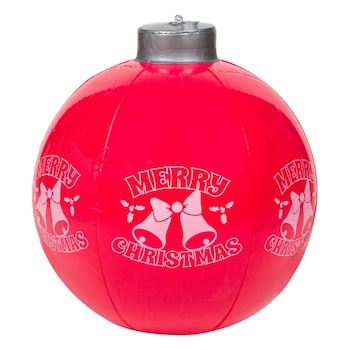 Glob rosu decorativ gonflabil de Craciun, Maison du Paradis, 35 x 37 cm Glob rosu decorativ gonflabil de Craciun, Maison du Paradis, 35 x 37 cm