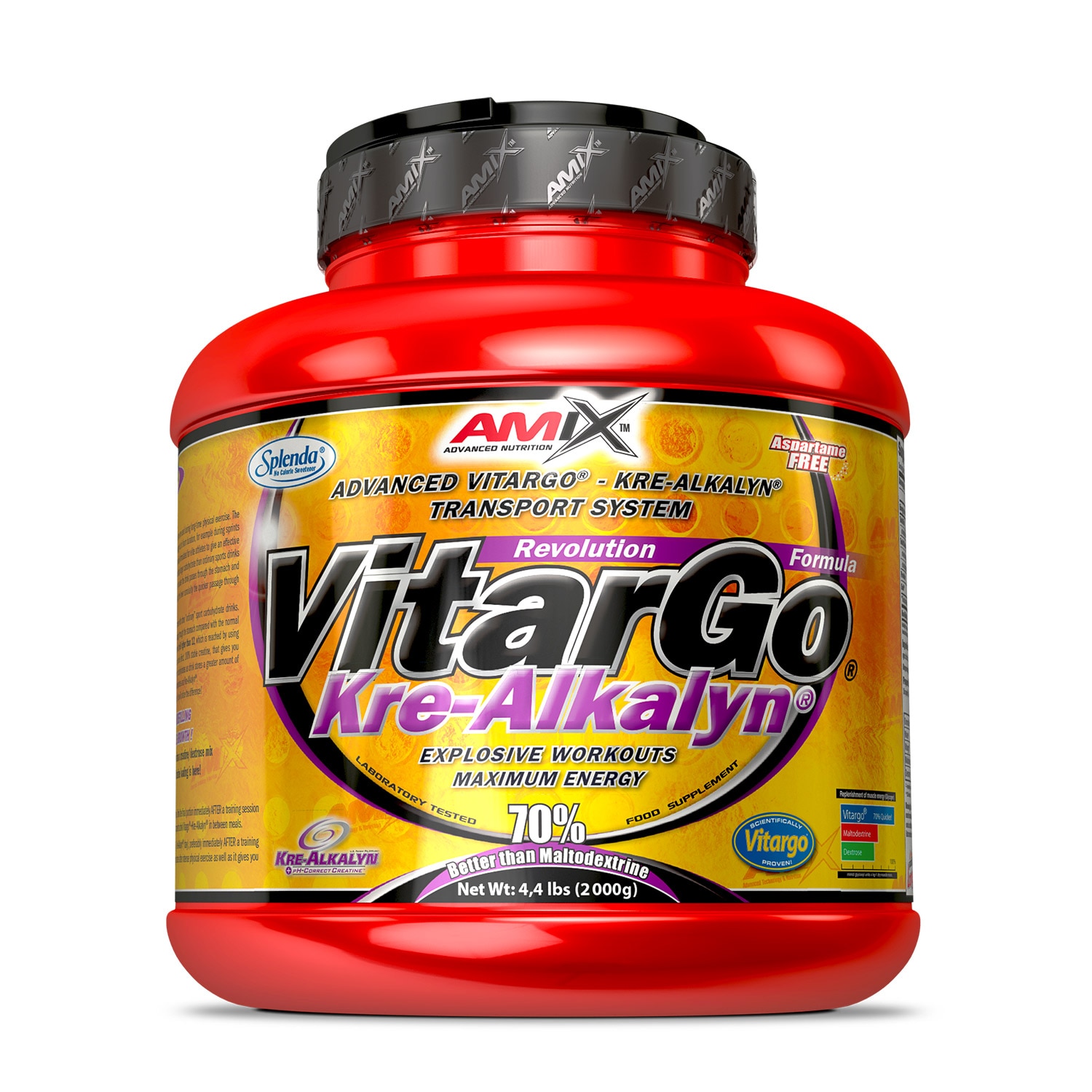 Pudra energizanta Amix Vitargo + Kre-Alkalyn Portocale 2.000 Kg