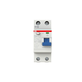 Intrerupator automat cu protectie diferentiala ABB, 2P, tip A, 25A, 30mA Intrerupator automat cu protectie diferentiala ABB, 2P, tip A, 25A, 30mA