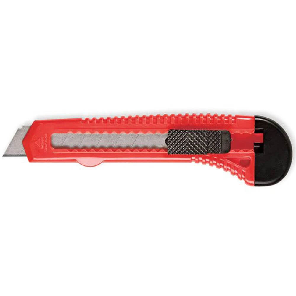 Cutter FORPUS, 18 mm, Sina Metalica si Sistem Autoblocare, Culoare Rosie