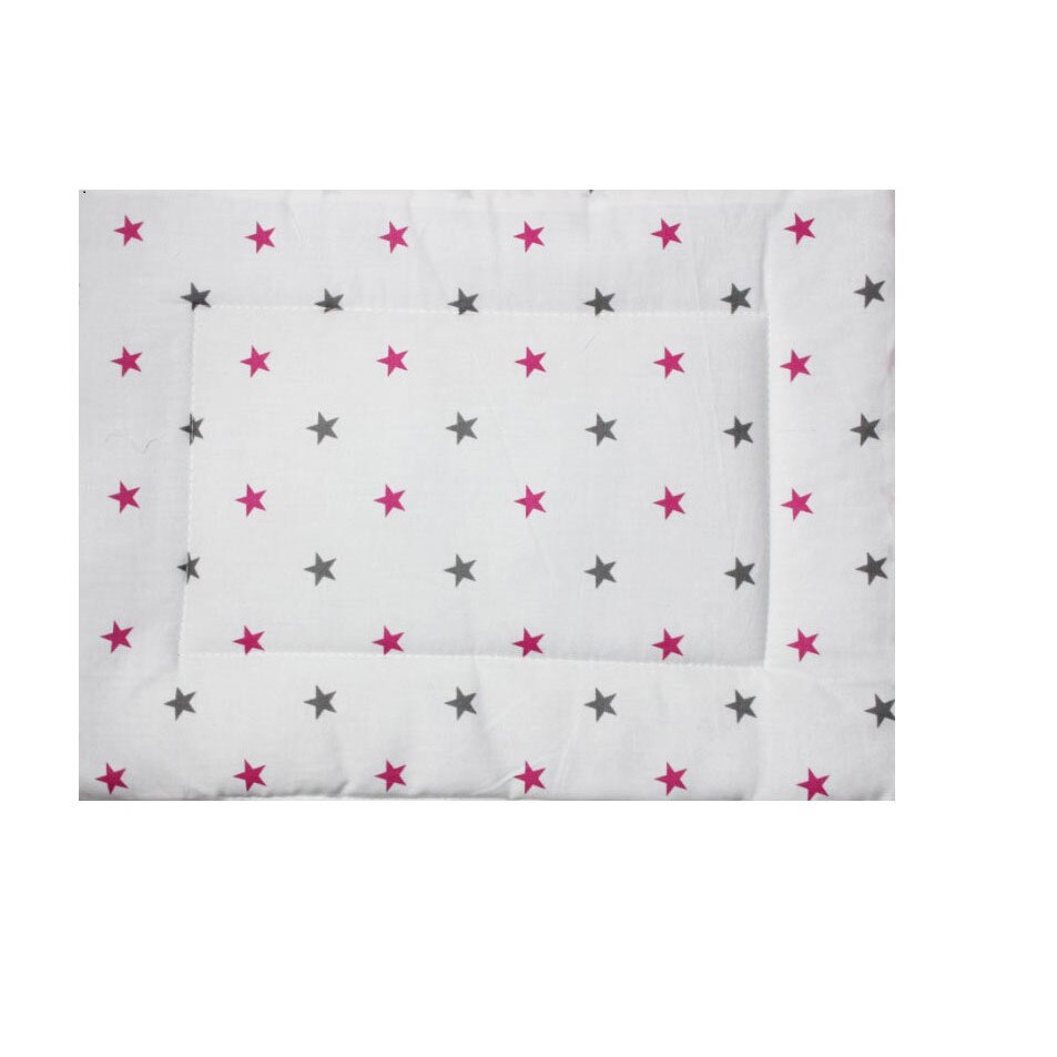 Perna slim, stelute roz cu gri, 37x28cm