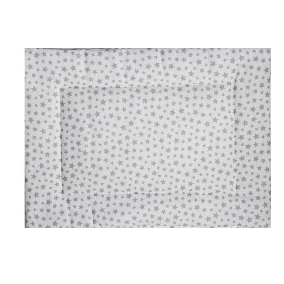 Perna slim, alb cu stele gri, 37x28cm