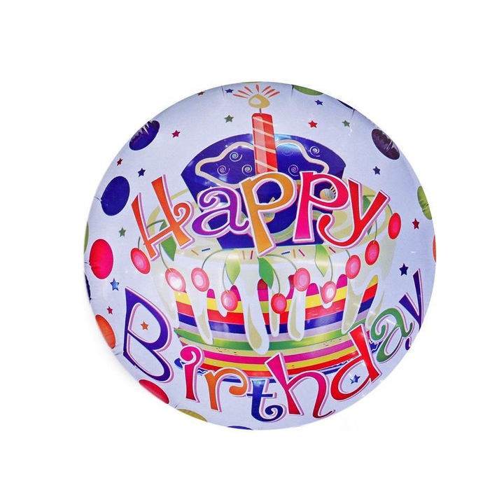 Balon folie Happy Birthday 03, 46 cm, 1 buc