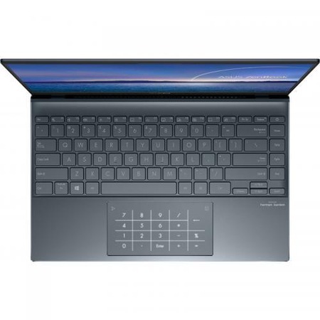 Laptop ultraportabil ASUS ZenBook 14 UM425IA cu procesor AMD Ryzen 5 4500U pana la 4.00, 14", Full HD, 8GB, 512GB SSD, AMD Radeon Graphics, Windows 10 Pro, Pine Grey