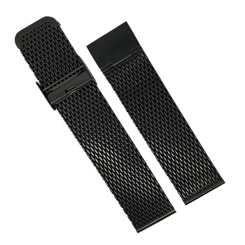 Bratara milaneza neagra cu siguranta 20mm -39992 Bratara milaneza neagra cu siguranta 20mm -39992