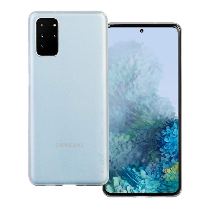Tok 0,3mm Samsung Galaxy S20-hoz, Matt SILKASE, fehér színű, matt műanyag
