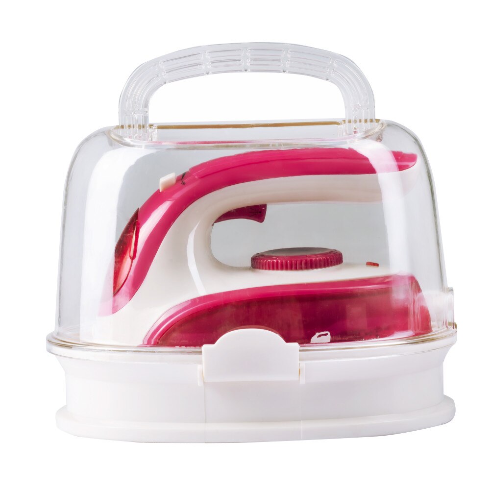 Fier calcat de voiaj Hausberg HB-7910RZ, 900 W, 15x12x7.5 cm, rezervor de apa 50 ml, Roz