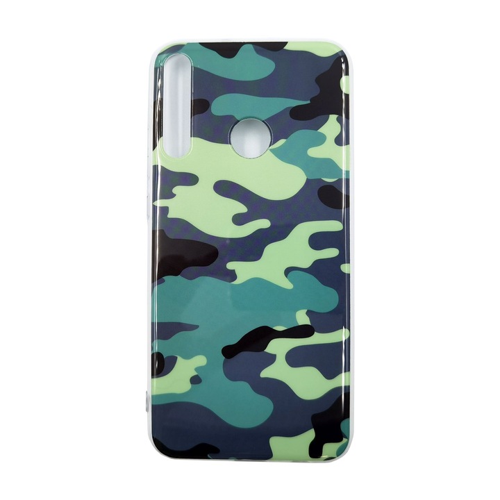 Husa Huawei P40 Lite E model Camouflage, Silicon, TPU, Viceversa Verde