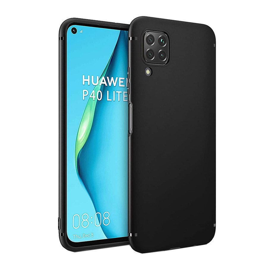 Husa protectie pentru Huawei P40 Lite, din silicon, Negru