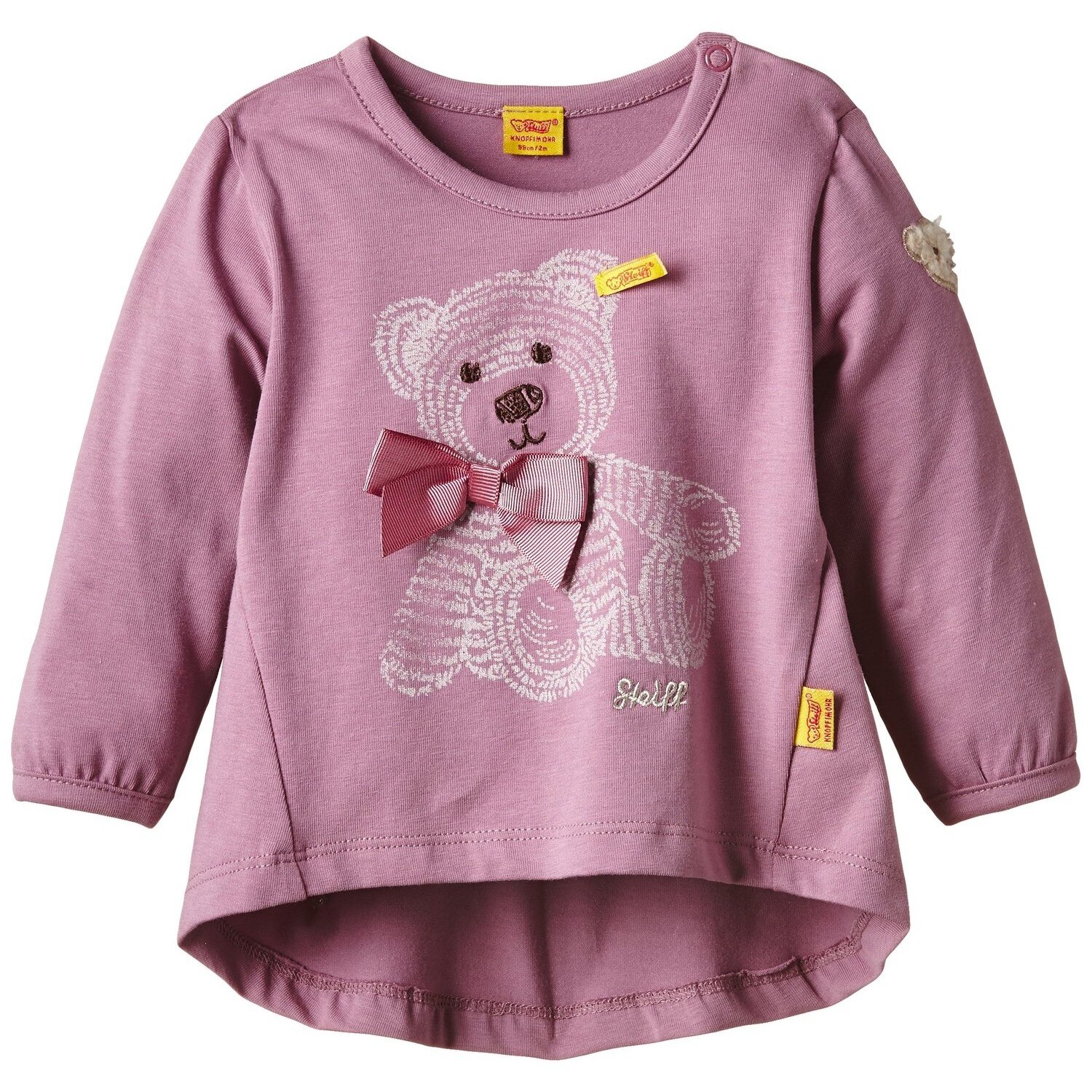 Bluza cu maneca lunga Steiff Dusky Orchid, 0-3 luni