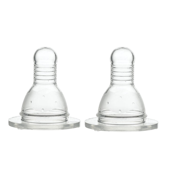 Set 2 tetine silicon Minut Baby 0+