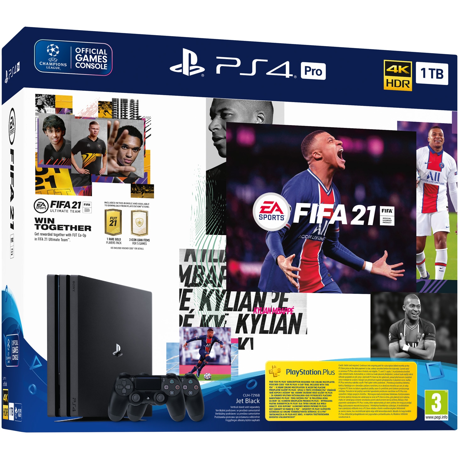 Proof Bible By the way Consola SONY PlayStation 4 Pro, 1TB, Jet Black + extra controller DualShock  4 + joc FIFA 21+ PSPlus 14 zile + voucher FIFA 21 Ultimate Team - eMAG.ro