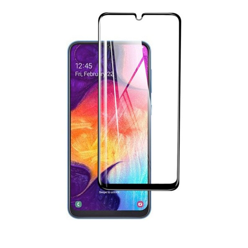 Folie de sticla cu margini negre premium pentru Galaxy A50/A30S