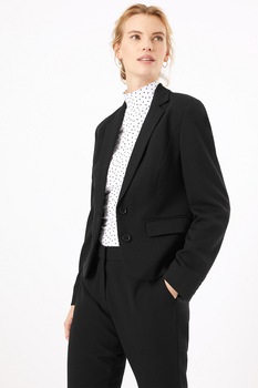 Marks & Spencer, Sacou cu revere decupate, Negru, 44 Marks & Spencer, Sacou cu revere decupate, Negru, 44