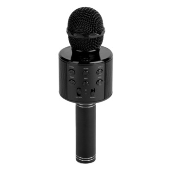 Microfon tip wireless fara fir cu sistem karaoke , negru Microfon tip wireless fara fir cu sistem karaoke , negru