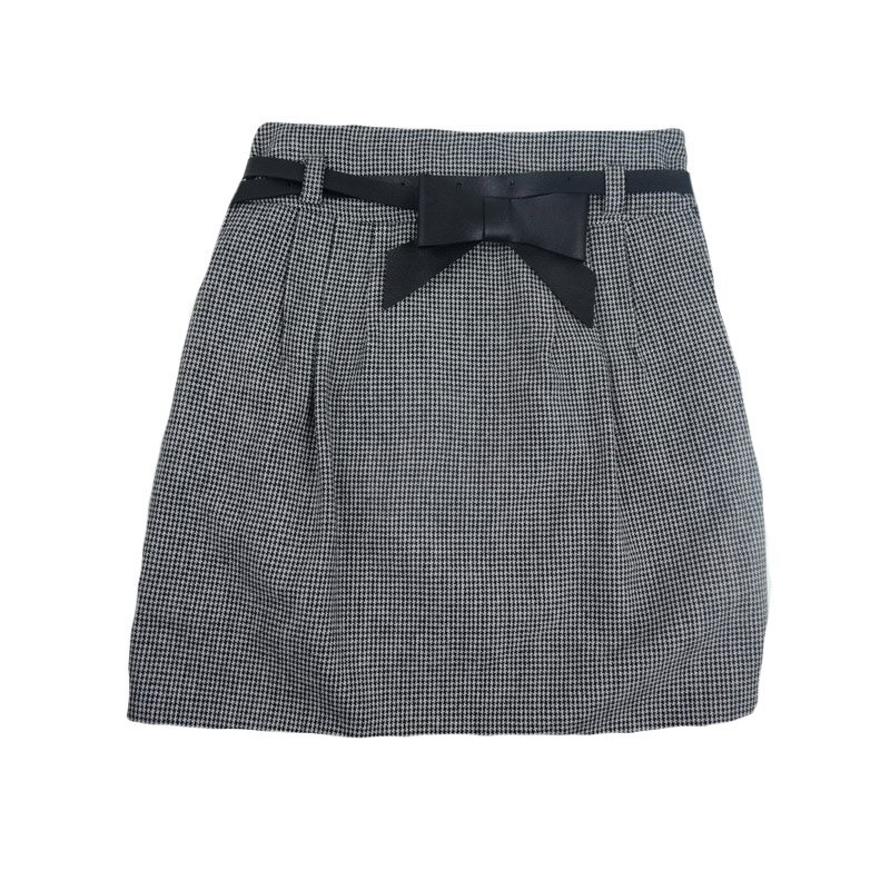 Fusta eleganta pentru fete NN FEF1, Gri, 134 cm