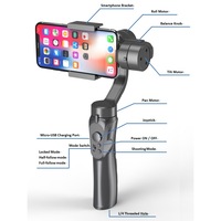 Sistem de stabilizare gimbal cu 3 axe pentru telefoane mobile, Foto, Video, H4