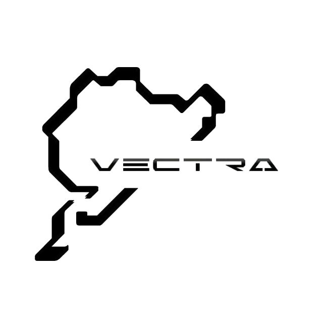 Sticker auto Vectra on Nurburgring, 15 x 15 cm