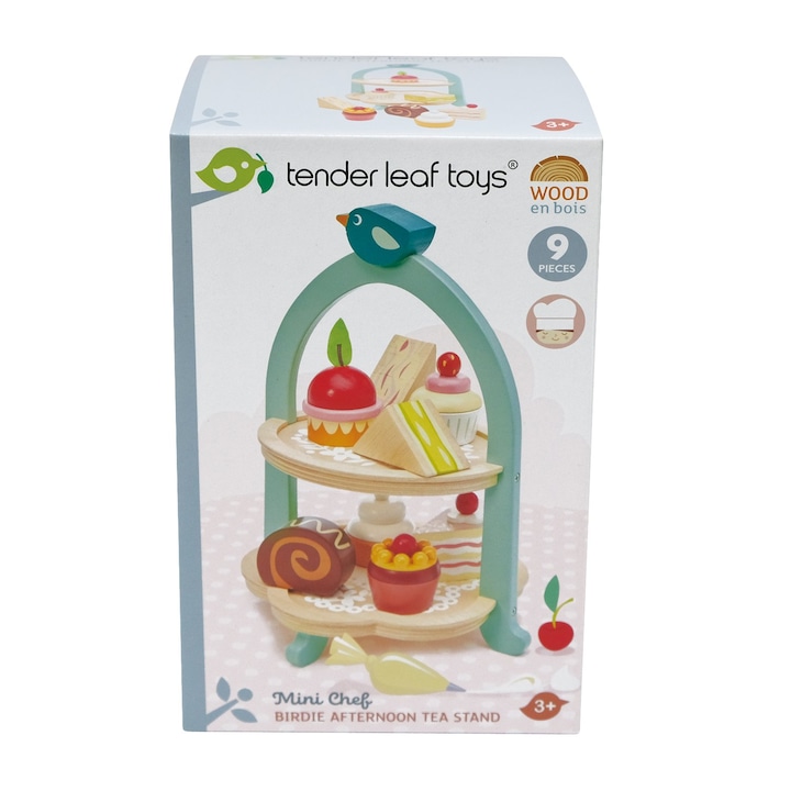 Tender Leaf Toys Fa játékkészlet, Süti állvány, 9 darab