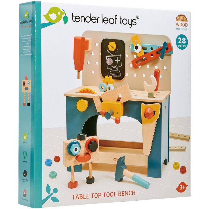 Tender Leaf Toys Játékkészlet - Munkaasztal, 28 db