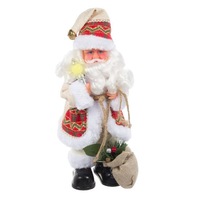 Mos Craciun muzical si dansator alb