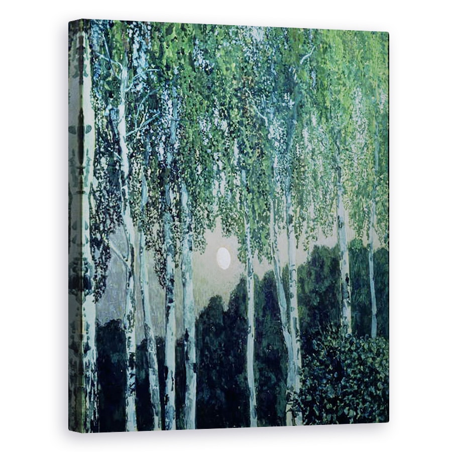 Tablou canvas - Aleksandr Jakovlevic Golovin - Birch copaci , 40 x 50 cm