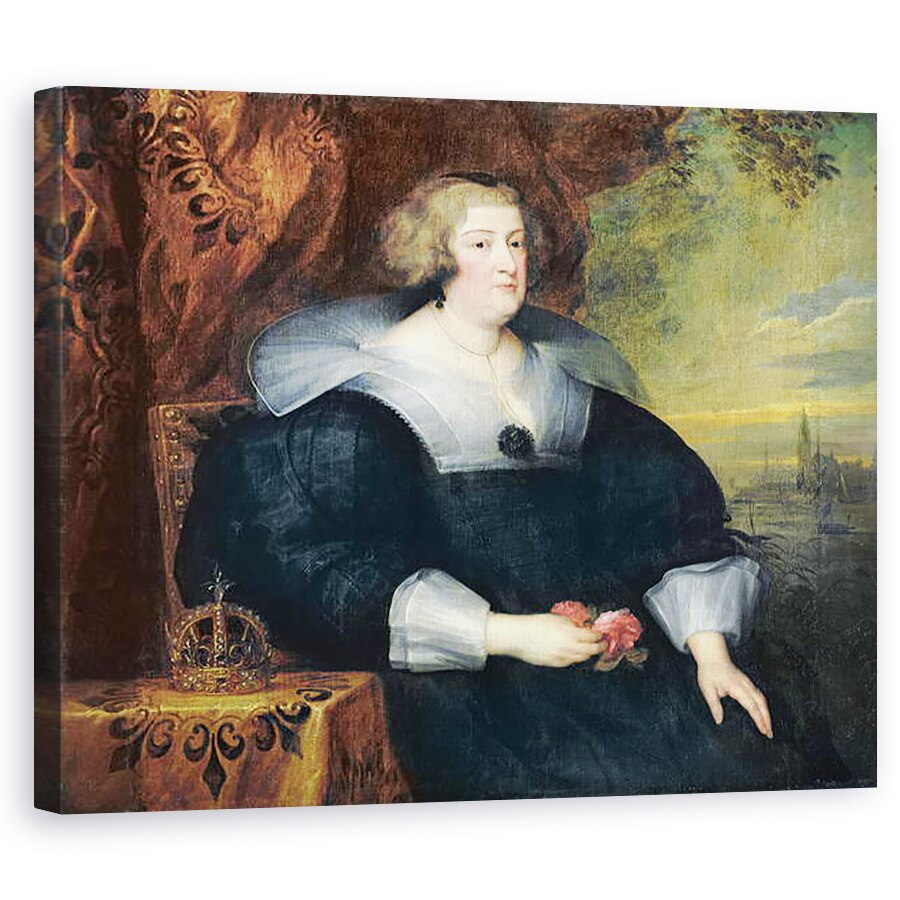 Tablou canvas - Anthony van Dyck - Marie de Medici 1573-1642 1631 , 40 x 50 cm