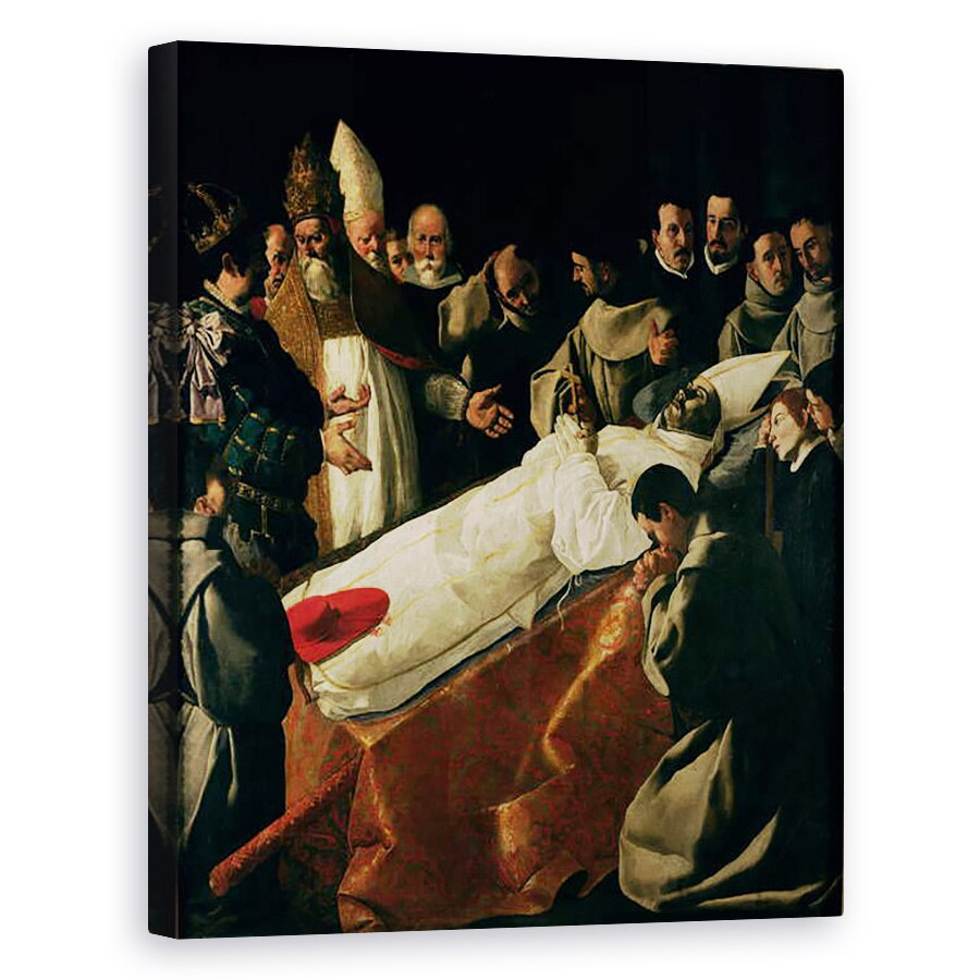Tablou canvas - Francisco de Zurbaran - Expozitia Trupului Sfantului Bonaventure 1221-74 dupa 1627 , 40 x 50 cm