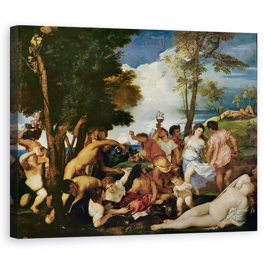 Tablou canvas - Titian - Andrienii, 40 x 50 cm