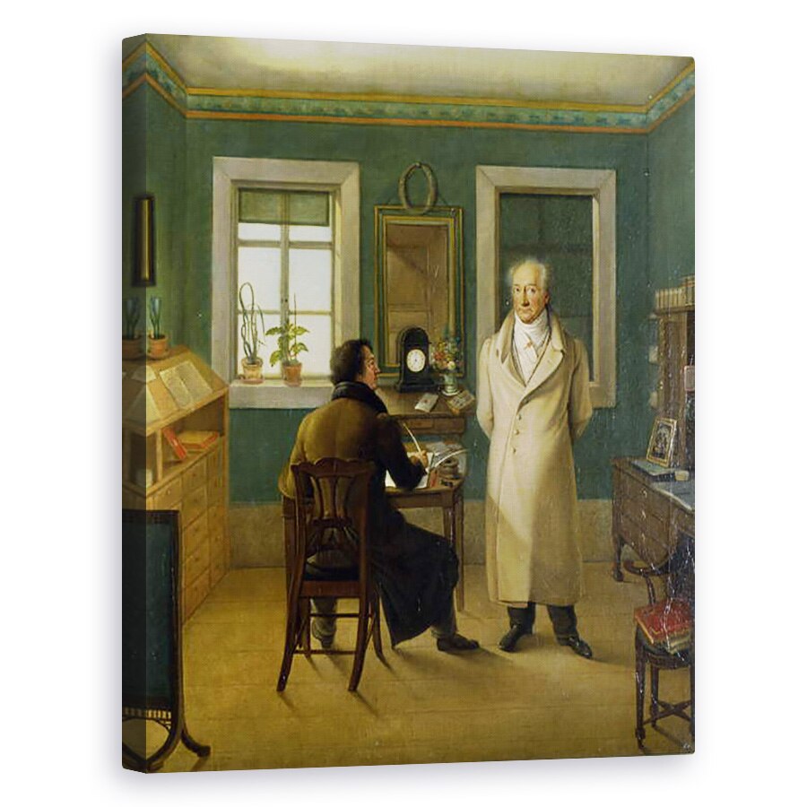 Tablou canvas - Johann Joseph Schmeller - Goethe ii dicteaza grefierului sau John, 40 x 50 cm