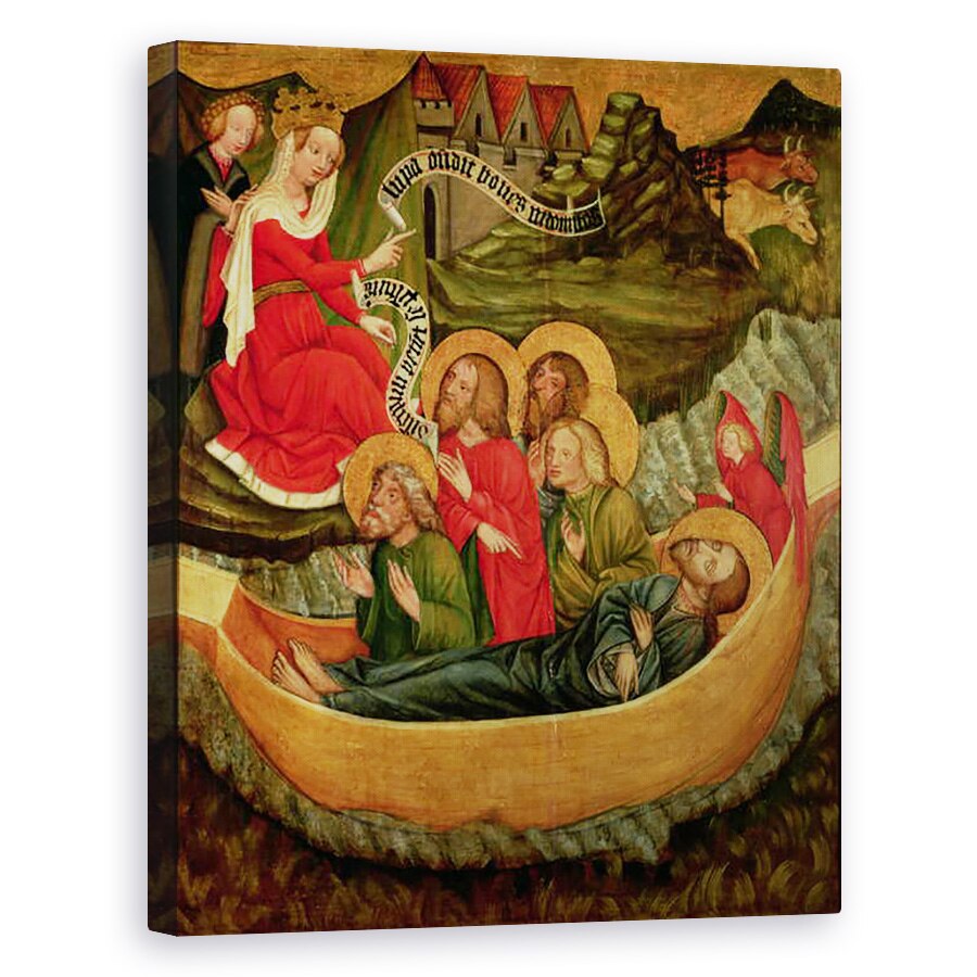 Tablou canvas - Master of Raigern - imbarcarea trupului Sfantului Iacob cel Mare, cu destinatia Spaniei, 40 x 50 cm