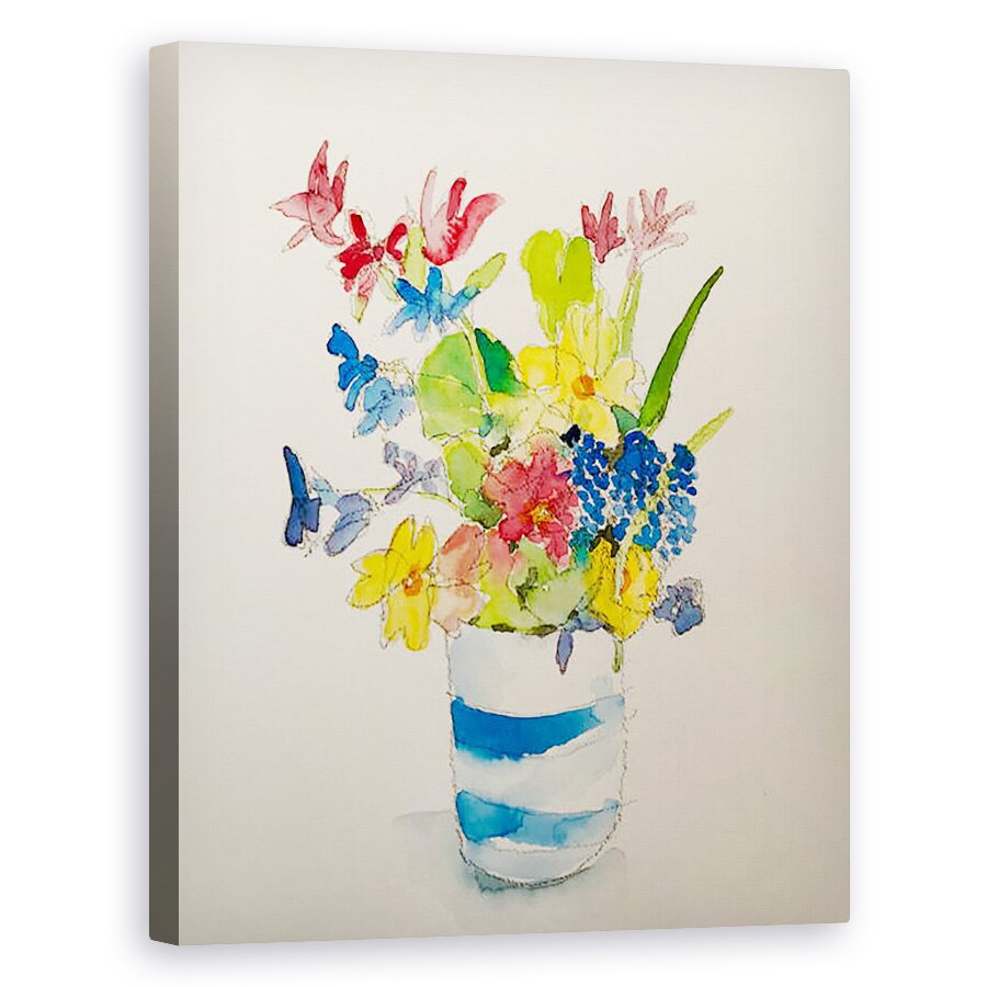 Tablou canvas - Sarah Thompson-Engels - Flori de primavara II, 2020, 40 x 50 cm